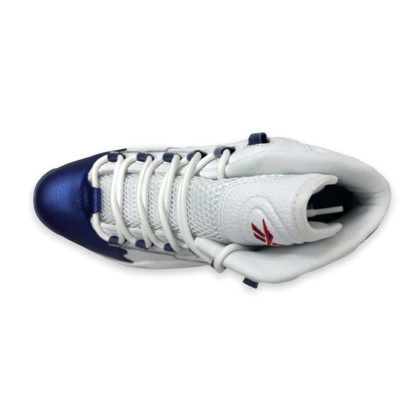 Reebok Question Mid \'Blue Toe\' 2022 White/Blue Retro Basketball Size 13 GX0227 main image 4